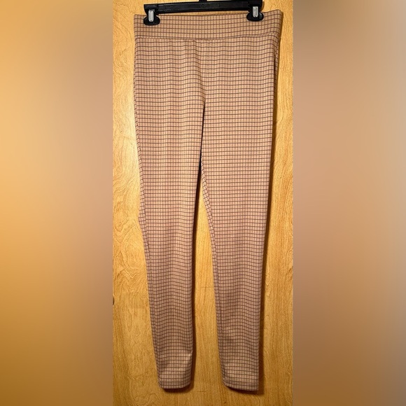 LOFT Checkered Ponte leggings size small tall - Picture 2 of 8